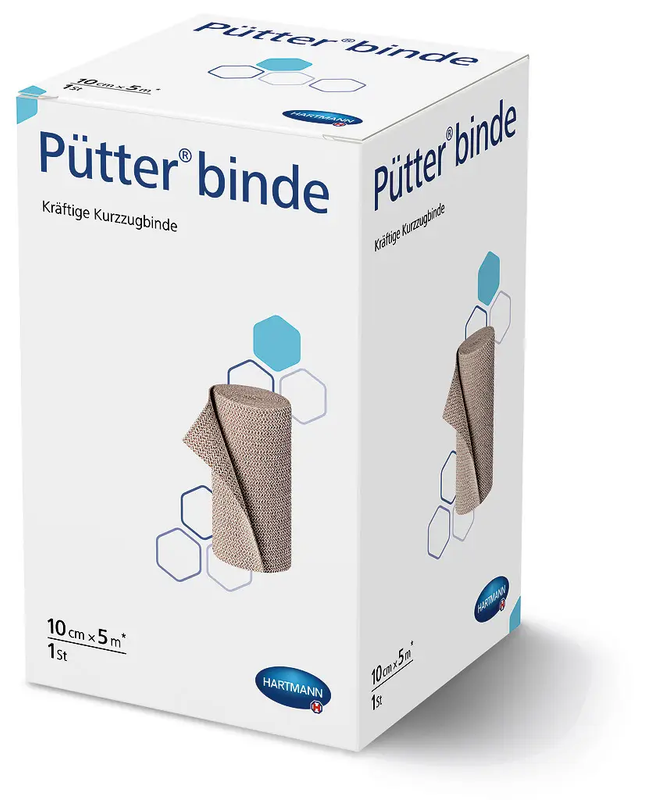 Тугий бинт короткої розтяжності Pütter® binde / Пюттер бінде 10см х 5м